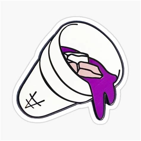 "double cup purple drink lean codeine Anarchy invers" Stickerundefined by lulou store | Redbubble