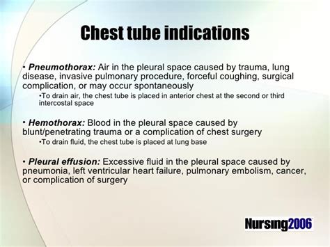 Chest tubes