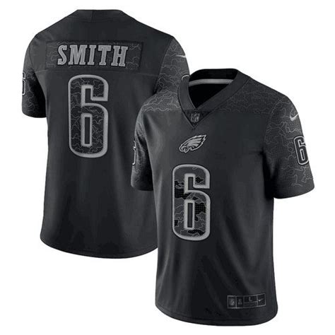 Eagles DeVonta Smith Reflective Limited Black Jersey – US Sports Nation