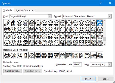 Outlook Emoji List