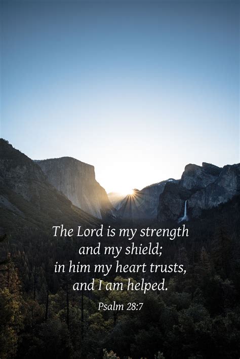 Psalm 28v7, Psalm 28, The Lord is my strength, Psalm 28:7. Photograph credit: Casey Horner ...