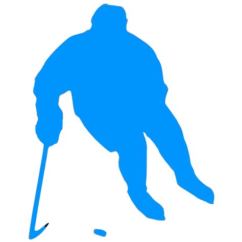 Kids Playing Hockey Clipart Silhouette