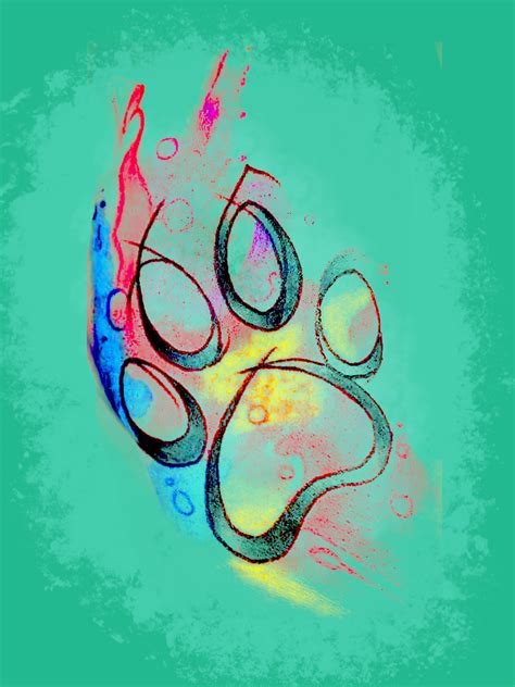 Mod The Sims - Rainbow Watercolor Paw Print Arm Tattoo