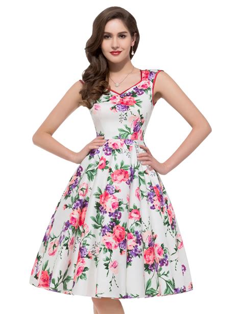 GRACE KARIN Women Floral Homecoming Prom Dress Short for Women CL7600