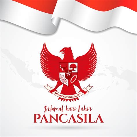 Premium Vector | Illustration. selamat hari lahir pancasila. translation: happy pancasila day.