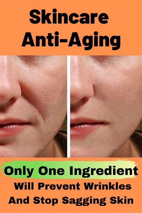 Only One Ingredient Will Prevent Wrinkles And Stop Sagging Skin | Skin care wrinkles, Natural ...