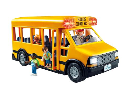 NEW Playmobil City Life Playset 5680 School Bus with Flashing Lights | eBay