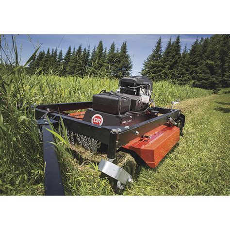 DR Power PRO Tow-Behind Brush Mower with Electric Start and Remote Blade Control — 16.5 HP ...