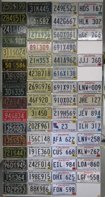 Louisiana License Plate History