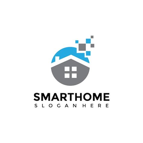 Premium Vector | Smart home logo template