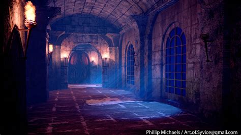 ArtStation - Castle Hallway