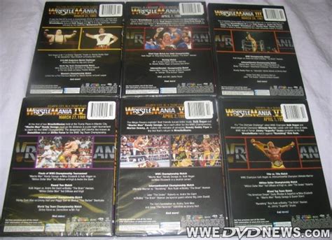 Exclusive: Photos of New WWE WrestleMania 1-15 DVD Re-Releases ...