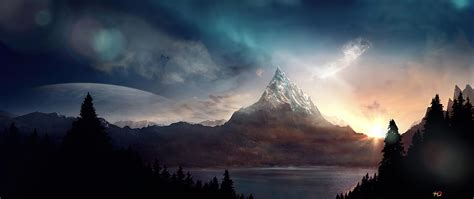 Ice Mountain Highest Peak 4K wallpaper download