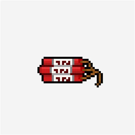 dynamite bomb in pixel art style 20577469 Vector Art at Vecteezy