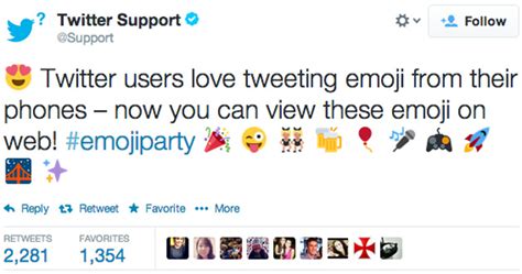 Twitter now shows emoji characters on the web