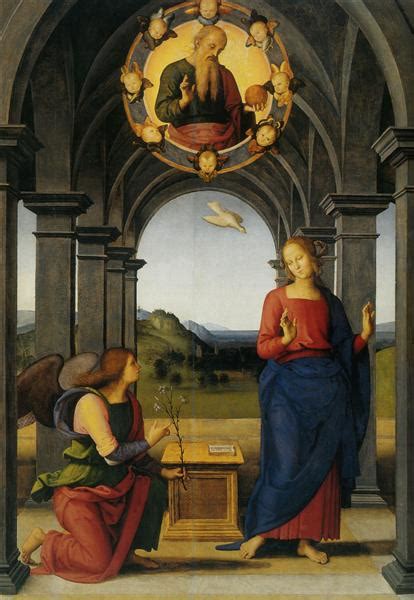 The Annunciation of Mary, 1489 - Pietro Perugino - WikiArt.org