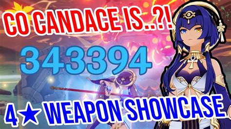 C0 Candace is SURPRISINGLY...?! 4★ Weapon Showcase! Genshin Impact 3.1 - YouTube