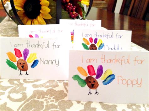 Thanksgiving Place Cards that Kids Can Make - Free Printable