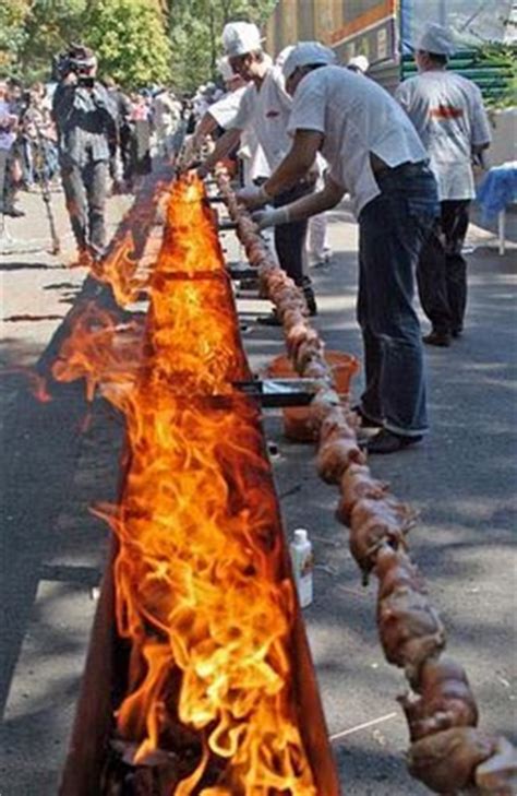 The World's Longest Roast Chicken Cyprus - Believe It or Not | Unbelievable News And Photos