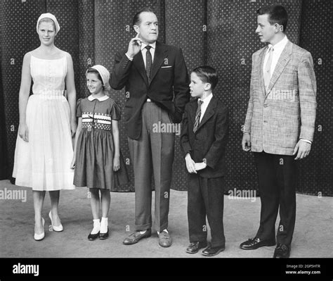 Bob Hope and his children: from left: Linda Hope, Nora Hope, Bob Hope, William Hope, Anthony ...