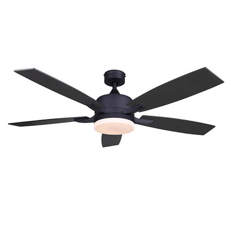 52″ 5 Blade LED Fan – Matte Black with Black Blades – LaSalle Bristol