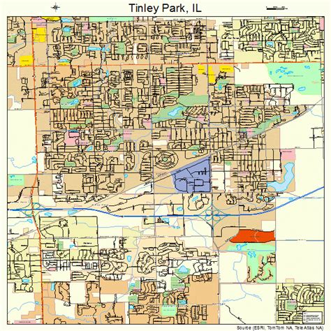 Tinley Park Illinois Street Map 1775484