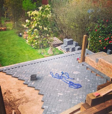 Block paving. Patio. Garden. Landscape. | Patio, Fire pit patio, Patio ...