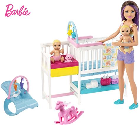 Barbie Skipper Babysitters Inc Nap 'n' Nurture Nursery Dolls And Playset GFL38 - Best Buy