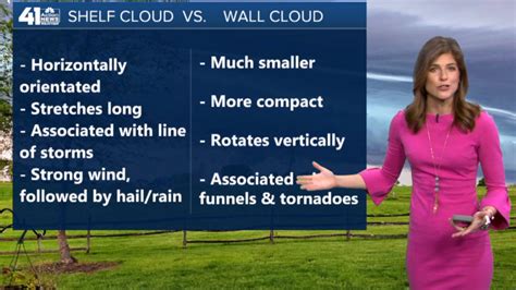 Exploring differences between shelf, wall clouds