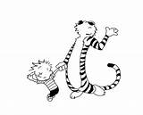 Calvin And Hobbes Coloring Pages sketch template