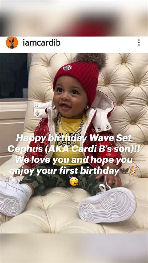 Happy birthday Wave Set Cephus (AKA Cardi B’s son)!! We love you and ...