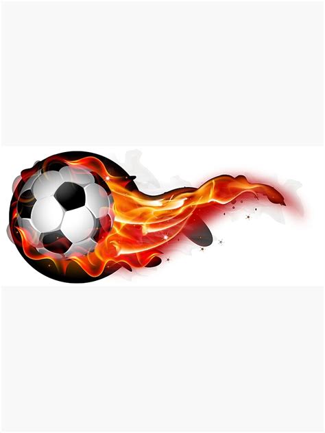 "Soccer ball on fire" Art Print by lovingangela | Redbubble