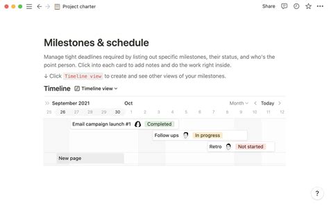 Create a Gantt chart for your projects using Notion