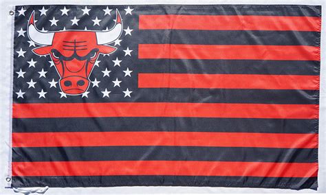 Chicago Bulls Flag-3x5 Chicago Bull flags Banner-100% polyester - flagsshop