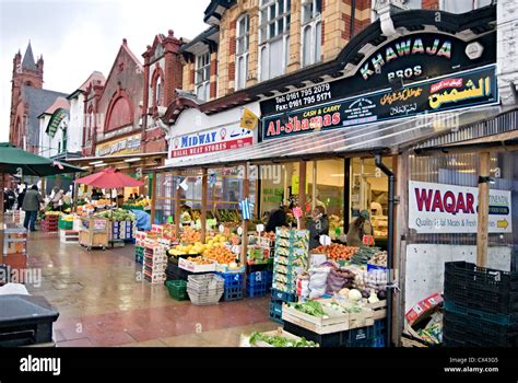 Cheetham hill Manchester asian grocery shops Stock Photo - Alamy