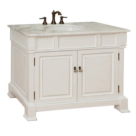 42 Inch Single Sink Bath Vanity in White UVBH205042WH42