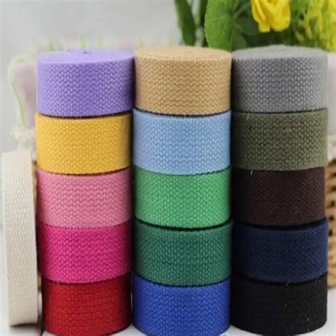 Wholesales 32MM Width Cotton Webbing Belting Fabric Strap Bag Making ...