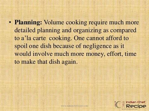 Principals of quantity cooking