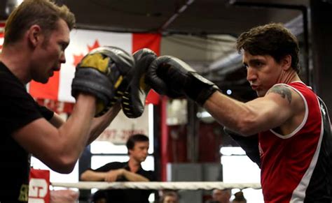 He Also Packs A Punch. Canadian PM Justin Trudeau At New York Boxing Gym