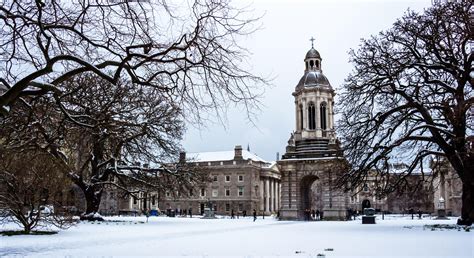 Trinity College Dublin covered in Snow : r/europe