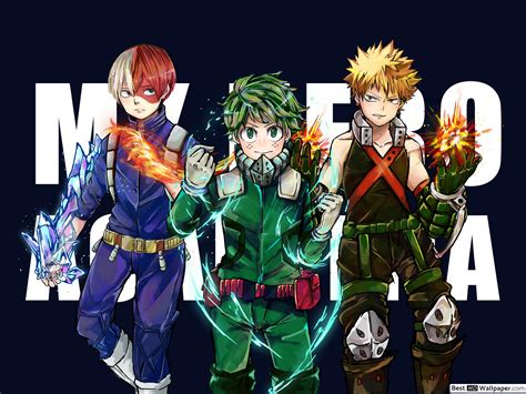 My Hero Academia Deku X Bakugou X Todoroki Wallpapers - Wallpaper Cave