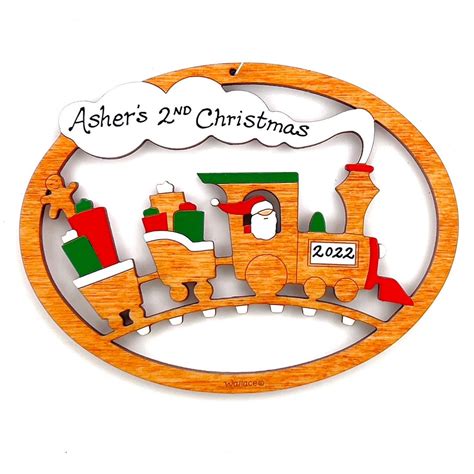 Personalized Children's Santa Train Christmas Ornament - Etsy