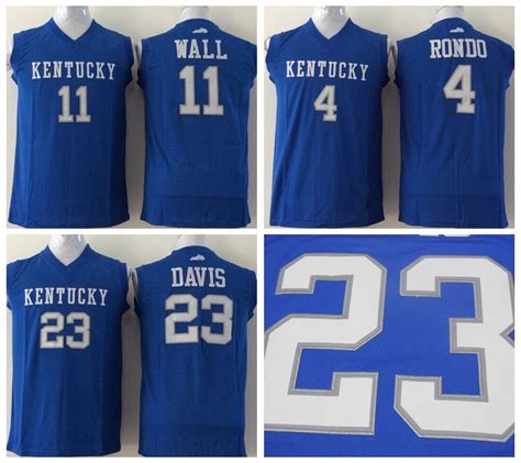 2019 NCAA Kentucky Wildcats #11 John Wall #4 Rajon Rondo #23 Anthony ...