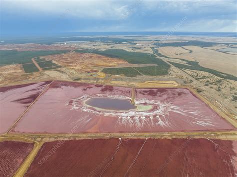 Aerial view of Stunning Pink Lake, Australia - Stock Image - F039/6685 - Science Photo Library