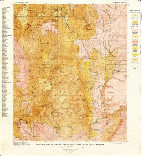 Map 64.004-- Geologic Map of the Bradshaw Mountains Quadrangle, Arizona