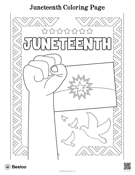 Juneteenth-themed Coloring Pages • Beeloo Printable Crafts and Activities for Kids