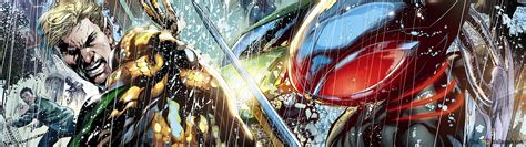 Aquaman Black Manta Fight 4K wallpaper download