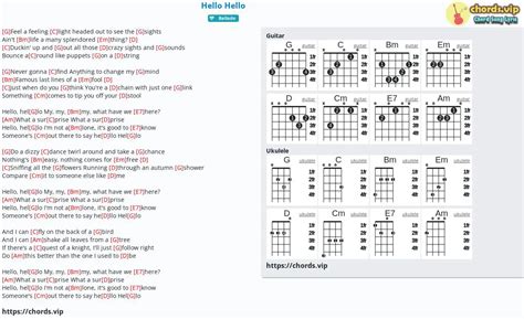 Chord: Hello Hello - Elton John,Lady Gaga - tab, song lyric, sheet ...