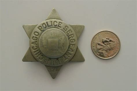 Vintage OBSOLETE Police Badge Early Retired Sergeant 1900 ish | #1832983023