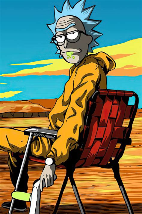 640x960 Resolution Rick & Morty X Breaking Bad iPhone 4, iPhone 4S Wallpaper - Wallpapers Den